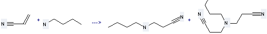 preparation of Propanenitrile,3-(butylamino)- can be prepared by butylamine and acrylonitrile